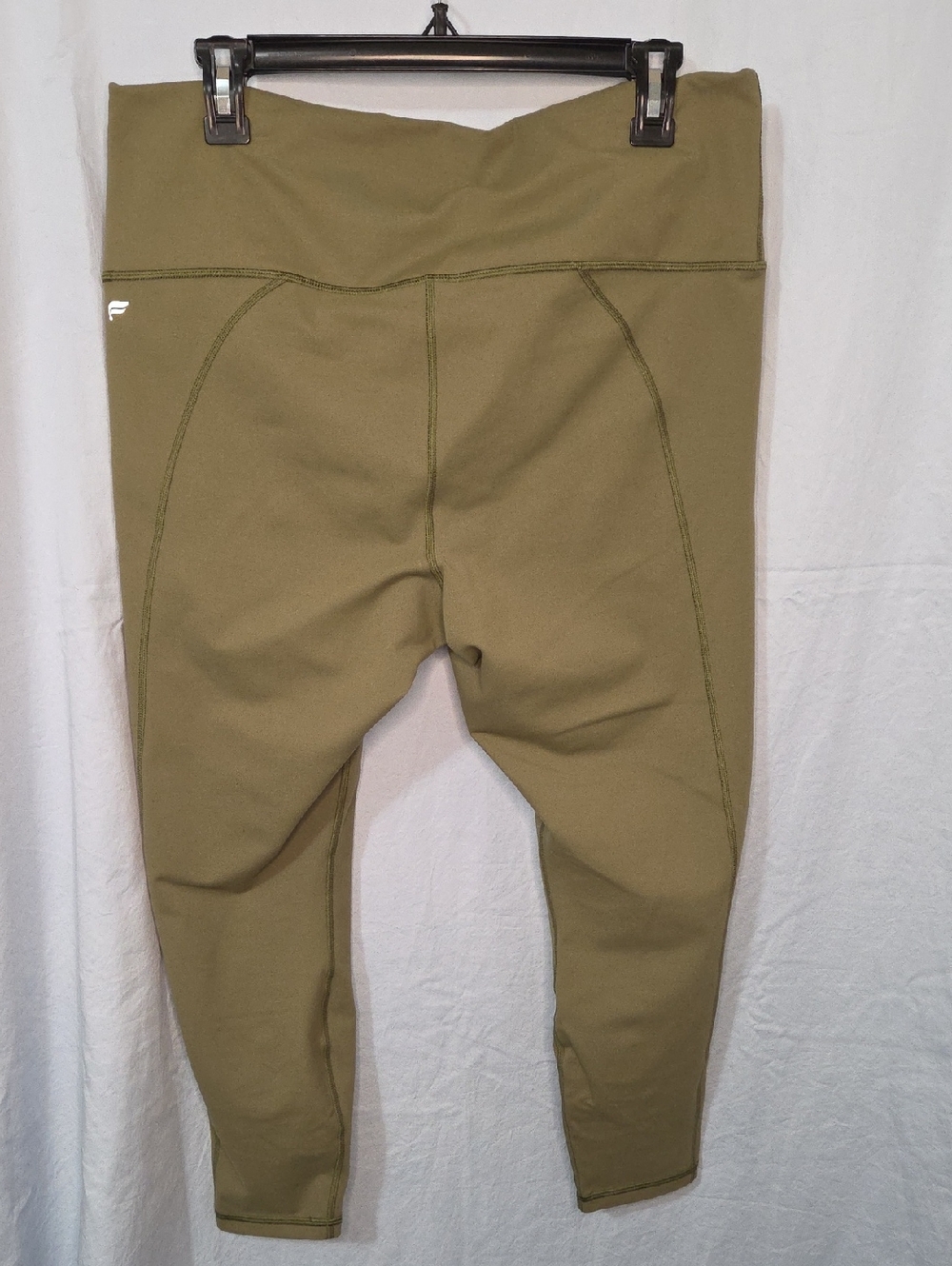G513. Fabletics Define PowerHold High-Wasited Leggings in Green - Size 1X